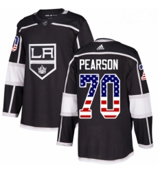 Youth Adidas Los Angeles Kings 70 Tanner Pearson Authentic Black USA Flag Fashion NHL Jersey Youth Adidas Los Angeles Kings 70 Tanner Pearson Authentic Black USA Flag Fashion NHL Jersey