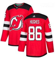 Devils #86 Jack Hughes Red Home Authentic Stitched Youth Hockey Jersey Devils #86 Jack Hughes Red Home Authentic Stitched Youth Hockey Jersey