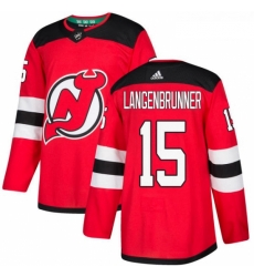 Youth Adidas New Jersey Devils 15 Jamie Langenbrunner Authentic Red Home NHL Jersey Youth Adidas New Jersey Devils 15 Jamie Langenbrunner Authentic Red Home NHL Jersey