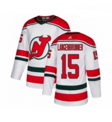 Youth Adidas New Jersey Devils 15 Jamie Langenbrunner Authentic White Alternate NHL Jersey Youth Adidas New Jersey Devils 15 Jamie Langenbrunner Authentic White Alternate NHL Jersey