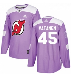 Youth Adidas New Jersey Devils 45 Sami Vatanen Authentic Purple Fights Cancer Practice NHL Jersey Youth Adidas New Jersey Devils 45 Sami Vatanen Authentic Purple Fights Cancer Practice NHL Jersey