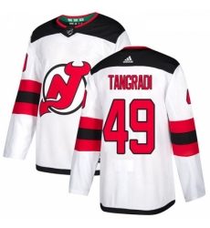 Youth Adidas New Jersey Devils 49 Eric Tangradi Authentic White Away NHL Jersey Youth Adidas New Jersey Devils 49 Eric Tangradi Authentic White Away NHL Jersey