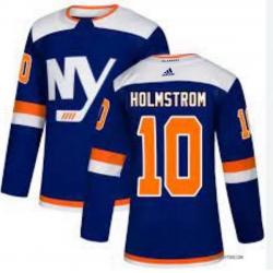 Men New York Islanders #10 Simon Holmstrom Alternate Blue Stitched Jersey