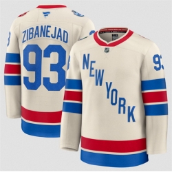 Men New York Rangers 93 Mika Zibanejad Beige 2026 Winter Classic Stitched Hockey Jersey