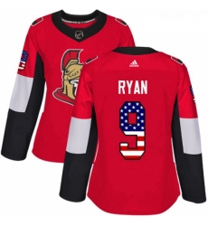 Womens Adidas Ottawa Senators 9 Bobby Ryan Authentic Red USA Flag Fashion NHL Jersey Womens Adidas Ottawa Senators 9 Bobby Ryan Authentic Red USA Flag Fashion NHL Jersey