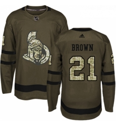 Youth Adidas Ottawa Senators 21 Logan Brown Premier Green Salute to Service NHL Jersey Youth Adidas Ottawa Senators 21 Logan Brown Premier Green Salute to Service NHL Jersey