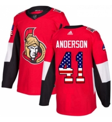 Youth Adidas Ottawa Senators 41 Craig Anderson Authentic Red USA Flag Fashion NHL Jersey Youth Adidas Ottawa Senators 41 Craig Anderson Authentic Red USA Flag Fashion NHL Jersey