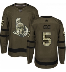 Youth Adidas Ottawa Senators 5 Cody Ceci Authentic Green Salute to Service NHL Jersey Youth Adidas Ottawa Senators 5 Cody Ceci Authentic Green Salute to Service NHL Jersey