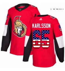 Youth Adidas Ottawa Senators 65 Erik Karlsson Authentic Red USA Flag Fashion NHL Jersey Youth Adidas Ottawa Senators 65 Erik Karlsson Authentic Red USA Flag Fashion NHL Jersey