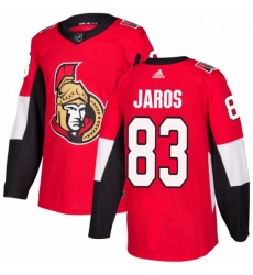 Youth Adidas Ottawa Senators 83 Christian Jaros Authentic Red Home NHL Jersey Youth Adidas Ottawa Senators 83 Christian Jaros Authentic Red Home NHL Jersey