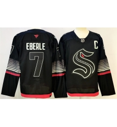 Men Seattle Kraken  7 Jordan Eberle Black 2026 Alternate Stitched Hockey Jersey