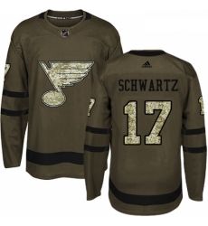 Youth Adidas St Louis Blues 17 Jaden Schwartz Premier Green Salute to Service NHL Jersey Youth Adidas St Louis Blues 17 Jaden Schwartz Premier Green Salute to Service NHL Jersey