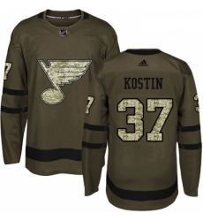 Youth Adidas St Louis Blues 37 Klim Kostin Authentic Green Salute to Service NHL Jersey Youth Adidas St Louis Blues 37 Klim Kostin Authentic Green Salute to Service NHL Jersey