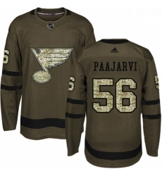 Youth Adidas St Louis Blues 56 Magnus Paajarvi Premier Green Salute to Service NHL Jersey Youth Adidas St Louis Blues 56 Magnus Paajarvi Premier Green Salute to Service NHL Jersey