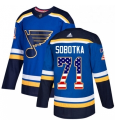 Youth Adidas St Louis Blues 71 Vladimir Sobotka Authentic Blue USA Flag Fashion NHL Jersey Youth Adidas St Louis Blues 71 Vladimir Sobotka Authentic Blue USA Flag Fashion NHL Jersey