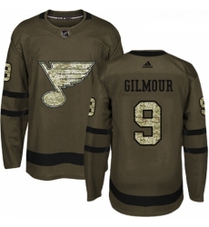 Youth Adidas St Louis Blues 9 Doug Gilmour Premier Green Salute to Service NHL Jersey Youth Adidas St Louis Blues 9 Doug Gilmour Premier Green Salute to Service NHL Jersey