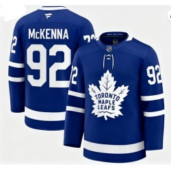 Men Toronto Maple Leafs #92 Gavin McKENNA Fanatics Home Blue Stitched Hockey Jersey