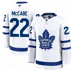 Men Toronto Maple Leafs Jake McCabe 22 Fanatics Away White Premium Stitched Hockey Jersey