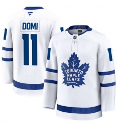 Men Toronto Maple Leafs Max Domi 11 Fanatics Away White Premium Stitched Hockey Jersey Men Toronto Maple Leafs Max Domi 11 Fanatics Away White Premium Stitched Hockey Jersey
