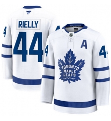 Men Toronto Maple Leafs Morgan Rielly 44 Fanatics Away White Premium Stitched Hockey Jersey