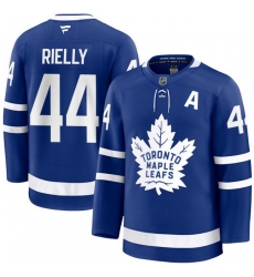 Men Toronto Maple Leafs Morgan Rielly 44 Fanatics Home Blue Premium Stitched Hockey Jersey