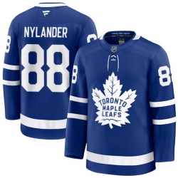 Men Toronto Maple Leafs William Nylander 88 Fanatics Home Blue Premium Stitched Hockey Jersey