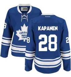 Maple Leafs #28 Kasperi Kapanen Blue Alternate Womens Stitched NHL Jersey Maple Leafs #28 Kasperi Kapanen Blue Alternate Womens Stitched NHL Jersey