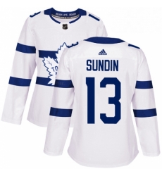 Womens Adidas Toronto Maple Leafs 13 Mats Sundin Authentic White 2018 Stadium Series NHL Jersey Womens Adidas Toronto Maple Leafs 13 Mats Sundin Authentic White 2018 Stadium Series NHL Jersey