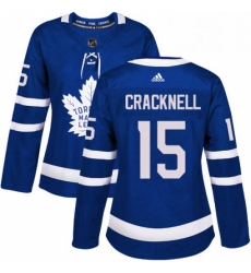 Womens Adidas Toronto Maple Leafs 15 Adam Cracknell Authentic Royal Blue Home NHL Jersey Womens Adidas Toronto Maple Leafs 15 Adam Cracknell Authentic Royal Blue Home NHL Jersey