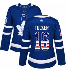 Womens Adidas Toronto Maple Leafs 16 Darcy Tucker Authentic Royal Blue USA Flag Fashion NHL Jersey Womens Adidas Toronto Maple Leafs 16 Darcy Tucker Authentic Royal Blue USA Flag Fashion NHL Jersey