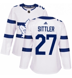Womens Adidas Toronto Maple Leafs 27 Darryl Sittler Authentic White 2018 Stadium Series NHL Jersey Womens Adidas Toronto Maple Leafs 27 Darryl Sittler Authentic White 2018 Stadium Series NHL Jersey