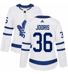 Womens Adidas Toronto Maple Leafs 36 Josh Jooris Authentic White Away NHL Jersey Womens Adidas Toronto Maple Leafs 36 Josh Jooris Authentic White Away NHL Jersey