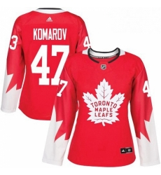 Womens Adidas Toronto Maple Leafs 47 Leo Komarov Authentic Red Alternate NHL Jersey Womens Adidas Toronto Maple Leafs 47 Leo Komarov Authentic Red Alternate NHL Jersey