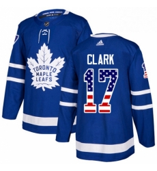 Youth Adidas Toronto Maple Leafs 17 Wendel Clark Authentic Royal Blue USA Flag Fashion NHL Jersey Youth Adidas Toronto Maple Leafs 17 Wendel Clark Authentic Royal Blue USA Flag Fashion NHL Jersey