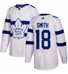 Youth Adidas Toronto Maple Leafs 18 Ben Smith Authentic White 2018 Stadium Series NHL Jersey Youth Adidas Toronto Maple Leafs 18 Ben Smith Authentic White 2018 Stadium Series NHL Jersey