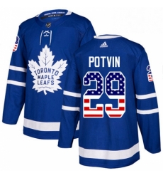 Youth Adidas Toronto Maple Leafs 29 Felix Potvin Authentic Royal Blue USA Flag Fashion NHL Jersey Youth Adidas Toronto Maple Leafs 29 Felix Potvin Authentic Royal Blue USA Flag Fashion NHL Jersey