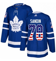 Youth Adidas Toronto Maple Leafs 78 Rasmus Sandin Authentic Royal Blue USA Flag Fashion NHL Jersey Youth Adidas Toronto Maple Leafs 78 Rasmus Sandin Authentic Royal Blue USA Flag Fashion NHL Jersey