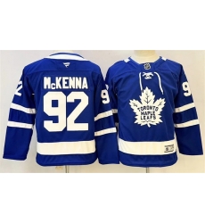 Youth Toronto Maple Leafs 92 Gavin McKenna Fanatics Home Blue Premium Player Jersey Youth Toronto Maple Leafs 92 Gavin McKenna Fanatics Home Blue Premium Player Jersey