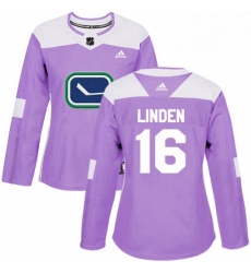 Womens Adidas Vancouver Canucks 16 Trevor Linden Authentic Purple Fights Cancer Practice NHL Jersey Womens Adidas Vancouver Canucks 16 Trevor Linden Authentic Purple Fights Cancer Practice NHL Jersey