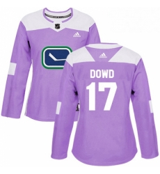 Womens Adidas Vancouver Canucks 17 Nic Dowd Authentic Purple Fights Cancer Practice NHL Jersey Womens Adidas Vancouver Canucks 17 Nic Dowd Authentic Purple Fights Cancer Practice NHL Jersey