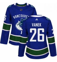 Womens Adidas Vancouver Canucks 26 Thomas Vanek Premier Blue Home NHL Jersey Womens Adidas Vancouver Canucks 26 Thomas Vanek Premier Blue Home NHL Jersey