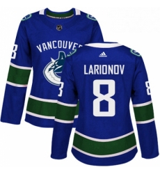 Womens Adidas Vancouver Canucks 8 Igor Larionov Authentic Blue Home NHL Jersey Womens Adidas Vancouver Canucks 8 Igor Larionov Authentic Blue Home NHL Jersey