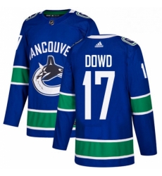 Youth Adidas Vancouver Canucks 17 Nic Dowd Authentic Blue Home NHL Jerse Youth Adidas Vancouver Canucks 17 Nic Dowd Authentic Blue Home NHL Jerse