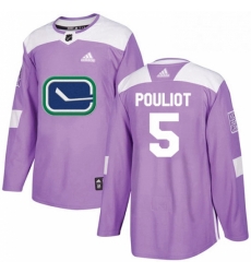 Youth Adidas Vancouver Canucks 5 Derrick Pouliot Authentic Purple Fights Cancer Practice NHL Jersey Youth Adidas Vancouver Canucks 5 Derrick Pouliot Authentic Purple Fights Cancer Practice NHL Jersey