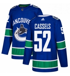 Youth Adidas Vancouver Canucks 52 Cole Cassels Premier Blue Home NHL Jersey Youth Adidas Vancouver Canucks 52 Cole Cassels Premier Blue Home NHL Jersey