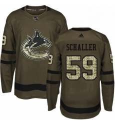 Youth Adidas Vancouver Canucks 59 Tim Schaller Premier Green Salute to Service NHL Jersey Youth Adidas Vancouver Canucks 59 Tim Schaller Premier Green Salute to Service NHL Jersey