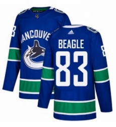 Youth Adidas Vancouver Canucks 83 Jay Beagle Authentic Blue Home NHL Jersey Youth Adidas Vancouver Canucks 83 Jay Beagle Authentic Blue Home NHL Jersey