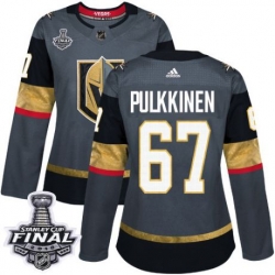 womens teemu pulkkinen vegas golden knights jersey gray adidas 67 nhl home 2018 stanley cup final authentic