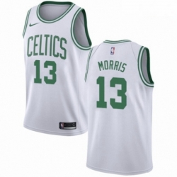 Mens Nike Boston Celtics 13 Marcus Morris Swingman White NBA Jersey Association Edition 