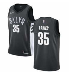 Mens Nike Brooklyn Nets 35 Kenneth Faried Swingman Gray NBA Jersey Statement Edition Mens Nike Brooklyn Nets 35 Kenneth Faried Swingman Gray NBA Jersey Statement Edition